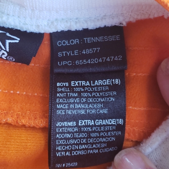 Starter Tennessee pullover jacket boys 18 youth - Picture 6 of 10